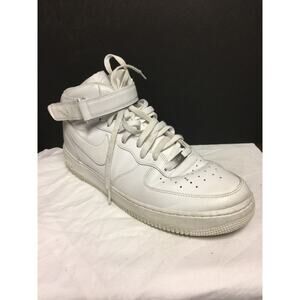 Nike Air Force 1 Mid Top 315123-111 White Basketball Sneakers SZ 13 2018